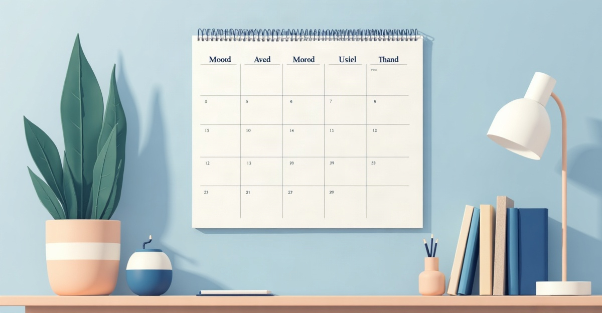 A calendar page marked with tallies across several days